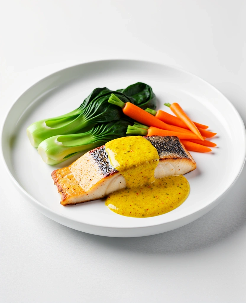 Seared Barramundi with Turmeric Ginger